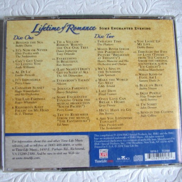 Time Life Lifetime of Romance 8 CD Lot, 2004, 120 Famous/Classic Love Songs - Picture 2 of 5